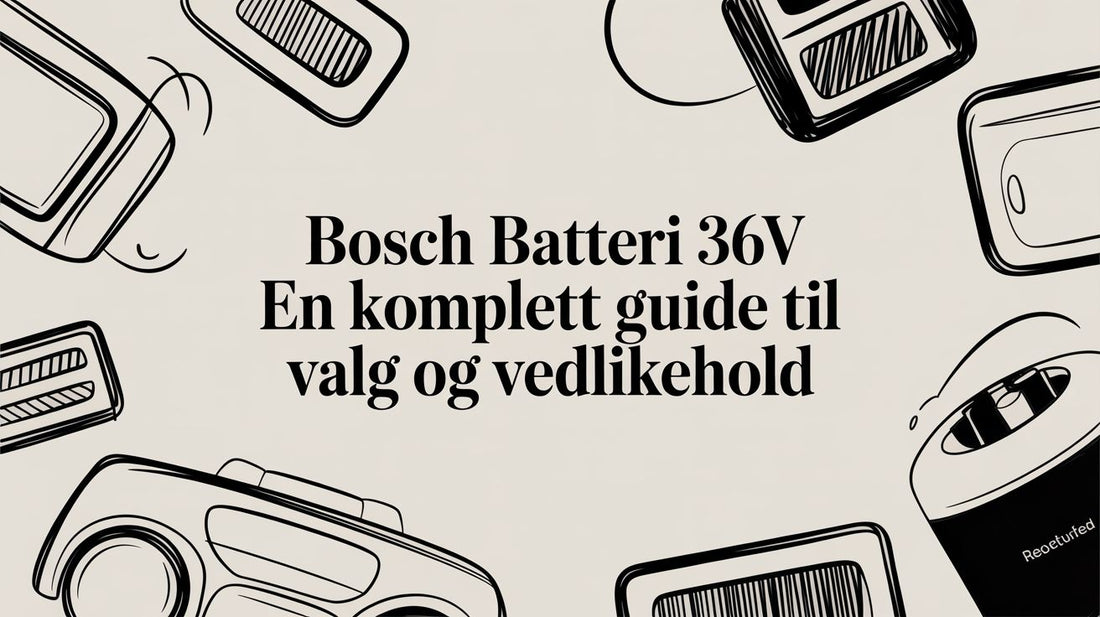 Bosch batteri 36v en komplett guide til valg og vedlikehold