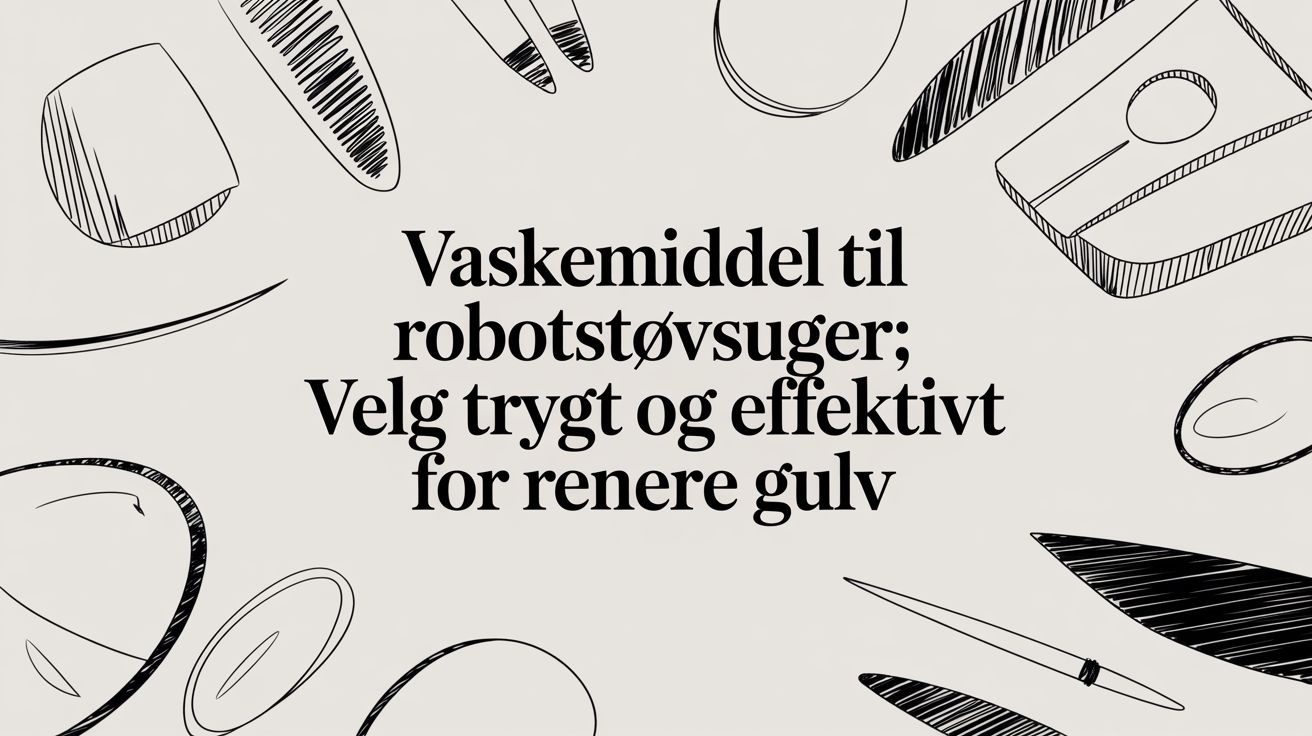 Vaskemiddel til robotstøvsuger: Velg trygt og effektivt for renere gulv
