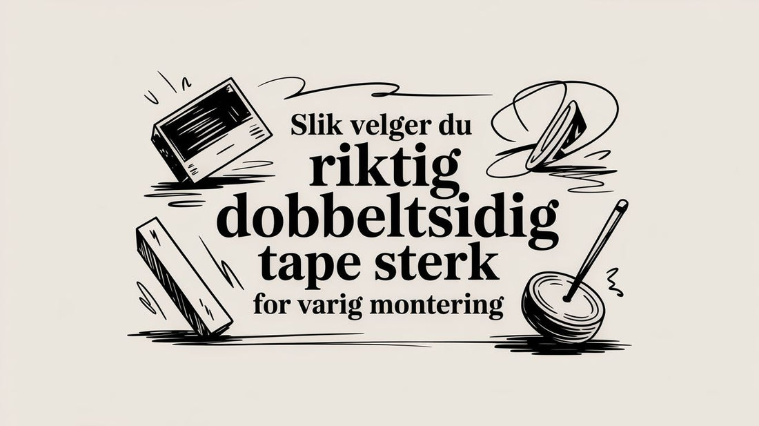 Slik velger du riktig dobbeltsidig tape sterk for varig montering