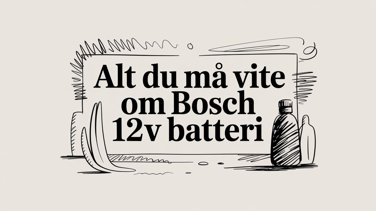 Alt du må vite om Bosch 12V batteri for robotstøvsuger og robotgressklipper