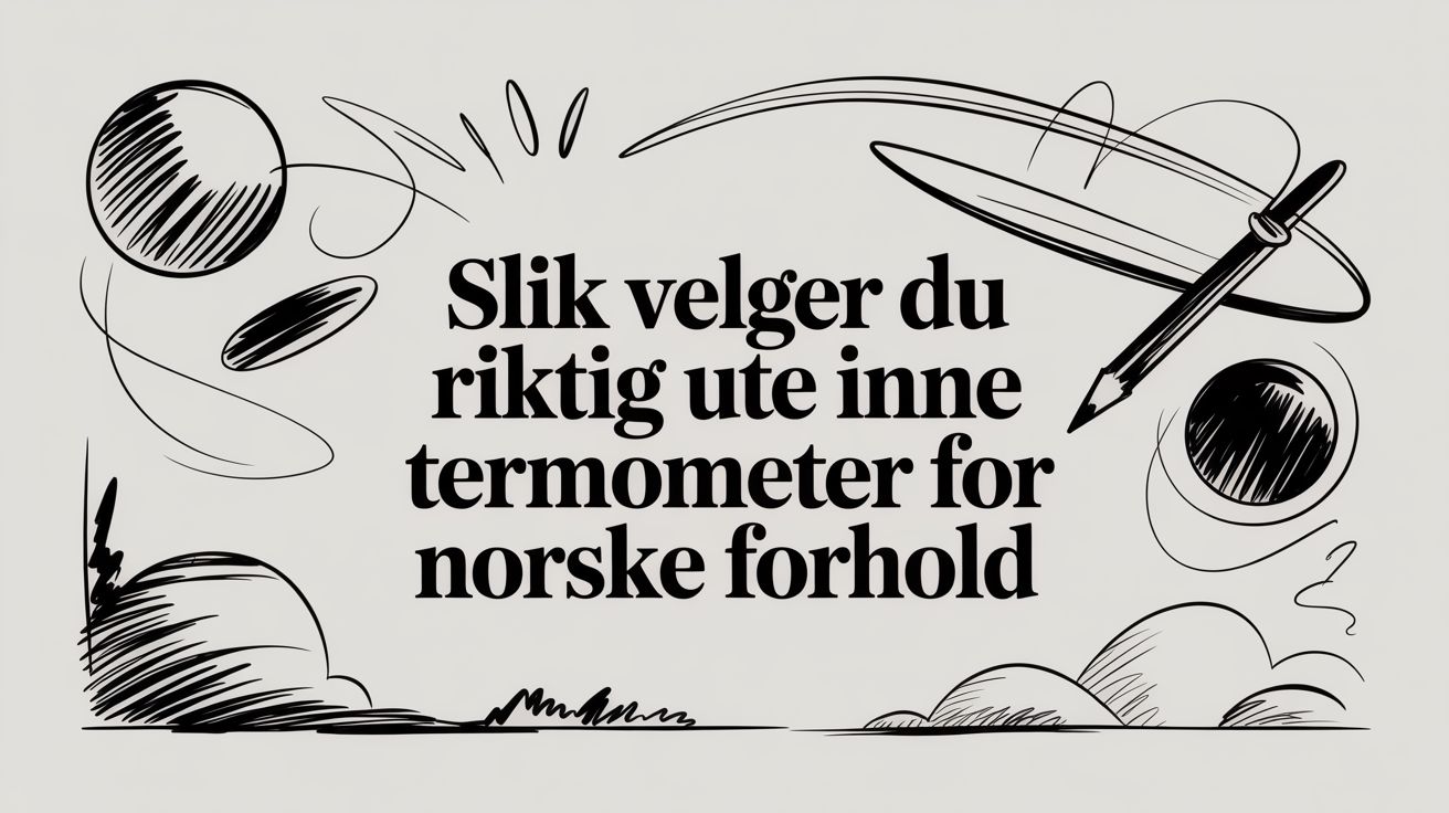 Slik velger du riktig ute inne termometer for norske forhold