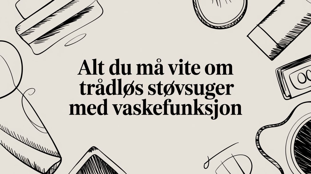 Alt du må vite om trådløs støvsuger med vaskefunksjon